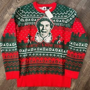 Buddy The Elf Ugly Christmas Sweater- Size Medium